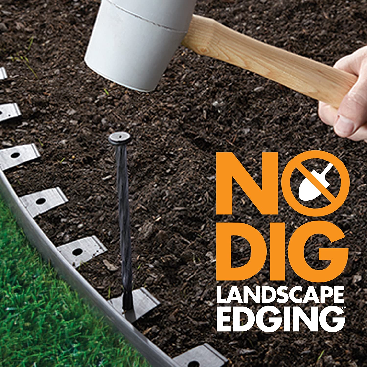 EasyFlex Plastic NoDig Landscape Edging Kit, 100Feet Intellius Shoppers